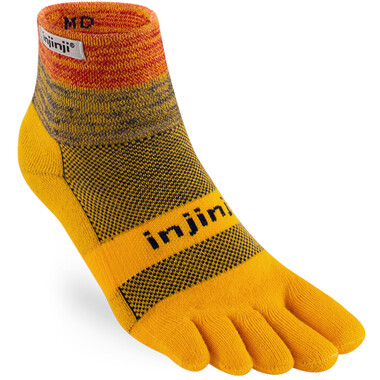 Socken INJINJI TRAIL MIIDWEIGHT MINI CREW Gelb/Orange 0